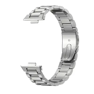 Združljiv s Huawei FIT3/4 kovinski tri-bead pašček za uro Silver