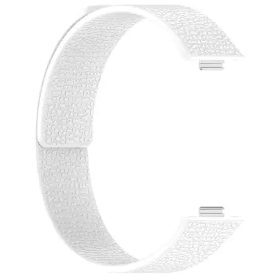 Združljivo z Huawei Fit4/Fit4 Pro/Fit3: Mehki silikonski pašček z magnetom White