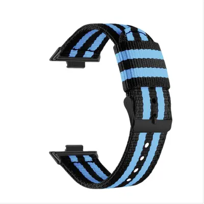 Eleganten najlonski pašček za Huawei Fit 3/4/4 Pro Black+Blue