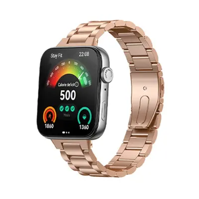 Združljiv s Huawei FIT3/4 kovinski tri-bead pašček za uro PinkGold