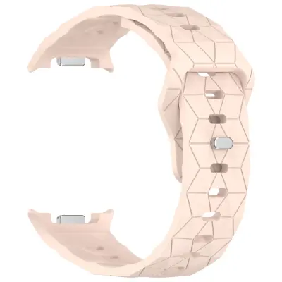 Združljiv s Samsung Galaxy Watch8/Watch8 Classic silikonski pašček z nogometno teksturo Pink