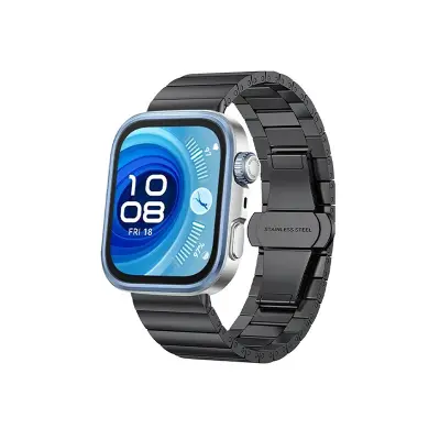 Združljiv s Huawei FIT4 Pro: Eleganten jekleni pašček za Huawei Watch FIT4 TitaniumGrey