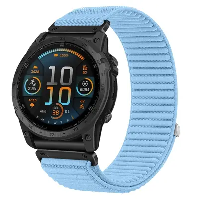 Združljiv najlonski pašček za uro Garmin Fenix 8/7X/Epix Pro/Tactix 8 Blue 26 mm