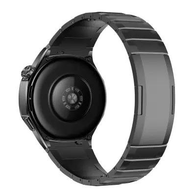 Združljiv jekleni pašček za ure Huawei GT in Samsung - 18mm/22mm Black 18 mm
