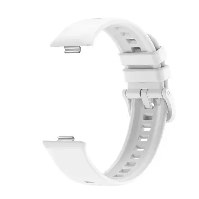 Združljiv s Huawei Watch Fit 3/4 Silikonski pašček za uro White