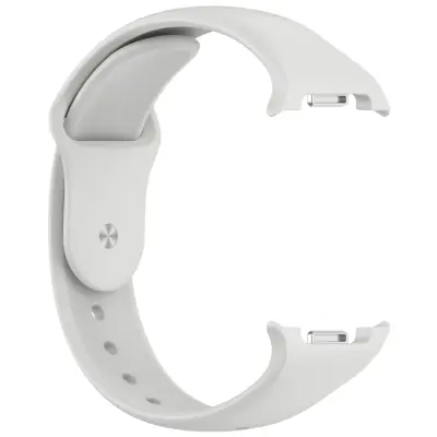 Združljivo s Samsung Watch8/Watch8 Classic silikonski pašček z zaponko LightGrey