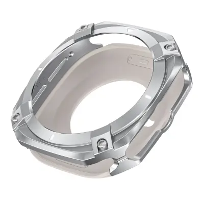 Kompatibilen Cyber kovinski zaščitni ovoj za Samsung Galaxy Watch7 Ultra Silver