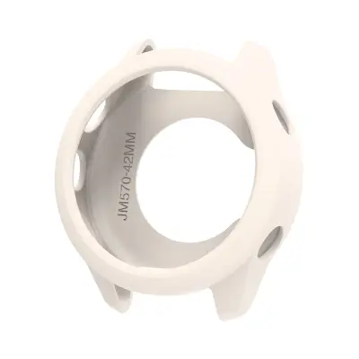 Združljivo s Garmin Forerunner 570 (42 mm) - bel silikonski zaščitni ovitek