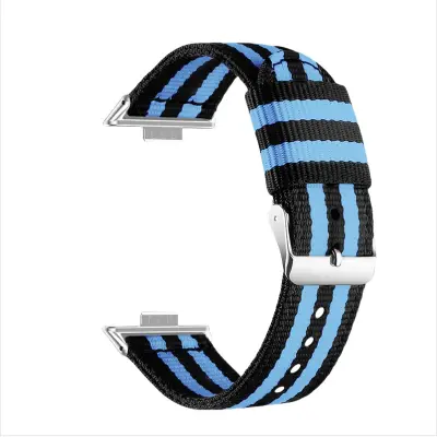 Eleganten najlonski pašček za Huawei Fit 3/4/4 Pro Black+Blue