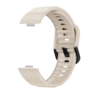 Združljiv s HUAWEI WATCH FIT3 Silikonski pašček za športno uro White