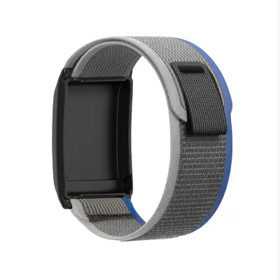 Združljivo z Whoop športnim trakom, najlonska pletena zanka z Velcro zapiranjem blue grey