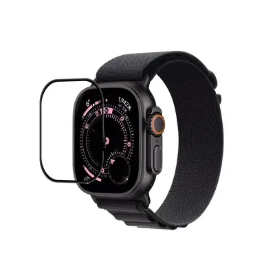 3D ukrivljeno mehko zaščitno steklo, združljivo z Apple Watch Ultra 3