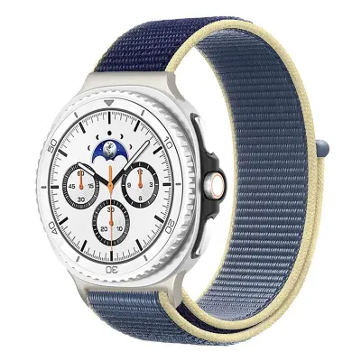 Združljiv najlonski pašček z ježkom za Samsung Watch 8/8 Classic Blue