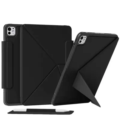 Združljiv ovitek za iPad Pro 5 11-palčni (2024) z magnetnim zapiranjem - Črn