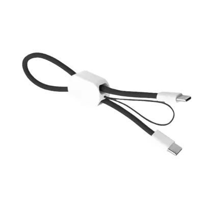 2-v-1 podatkovni kabel za hitro polnjenje Black  C V Apple