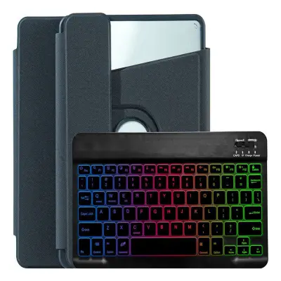 Združljiv s Samsung Tab A9 8.7 (X110/115/117) 360° vrtljiv etui s tipkovnico