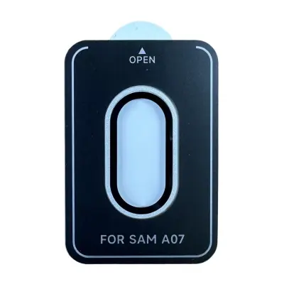 Združljiv s Samsung A07 kovinski zaščitnik objektiva kamere - kaljeno steklo