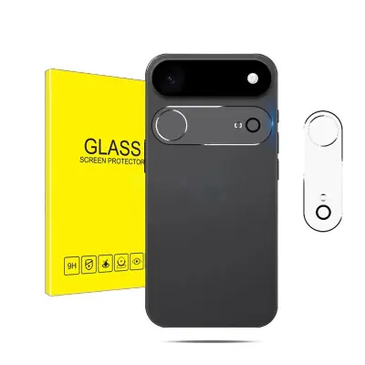 Združljivo z Apple iPhone 17 Air, 3D zaščitna folija za objektiv z nočnim obročem, 2 kosa