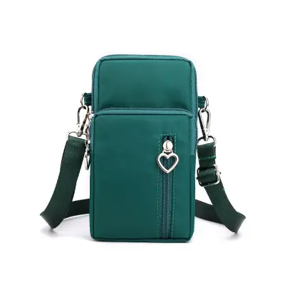 Velika torbica za telefon: torbica za mobilni telefon iz najlona in poliestra Green