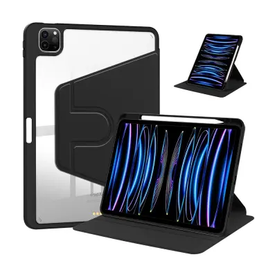 Združljivo ohišje iz akrila z vrtenjem za Huawei MatePad Air 11,5-palčni - Črna