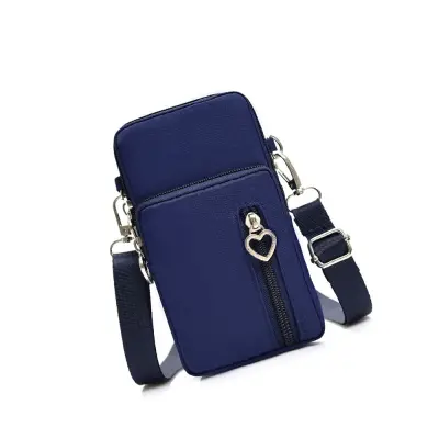 Majhna najlonska torbica za telefon - kompaktna in lahka za vsakdanjo uporabo NavyBlue