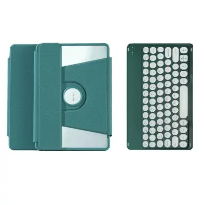 360° vrtljivo stojalo Bluetooth tipkovnica s držalom za pisalo za Samsung Galaxy Tab S6 Lite 10.4 (P610/615/613/619) - Zelena