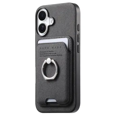 Združljiv Samsung S23 Ultra etui s prstnim držalom in magnetnim denarnico