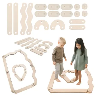 Igrače motorične za ravnotežje za otroke les za uravnoteženje poti