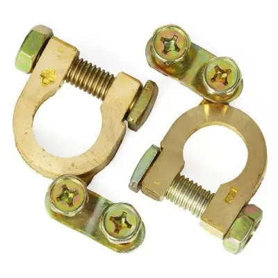 ROSFIX SET KLEME ZA AKUMULATOR – MOSIČASTE, 600A, 6V/12V, NASTAVLJIVI VIJAKI | ZA VOZILA IN NAPRAVE | TRPEŽNA ELEKTRIČNA POVEZAVA