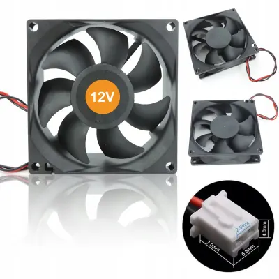 Ventilator 80x80x25 2PIN 12V
