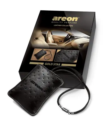 Dišavna usnjena vreča AREON Lether Collection, Gold Star