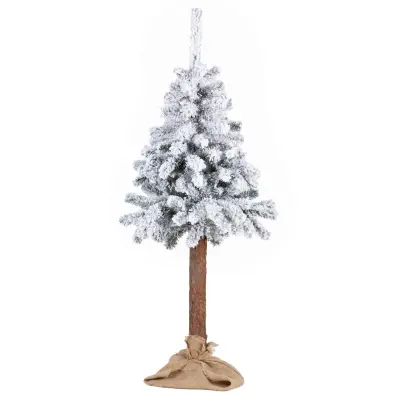Umetna božična drevesa – Zasnežena jela na deblu (160 cm)