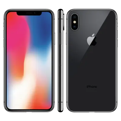 Obnovljeno - znaki rabe - Ecofone iPhone X siva 4G 256 GB 3 GB ram