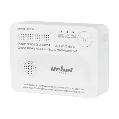 Detektor ogljikovega monoksida na baterije LED 85dB