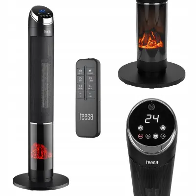 2000W nihajni touch električni keramični ventilatorski grelni kamin LCD 100cm + daljinec