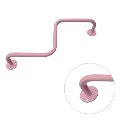 Otroški stropni pull-up bar ukrivljen roza