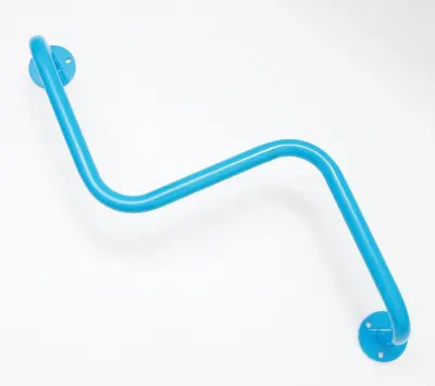 Ukrivljena stropna palica za dvigovanje za otroke - modra