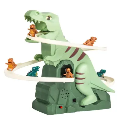 Plezalnik po stopnicah z dinozavrom | DINOCLIMBER