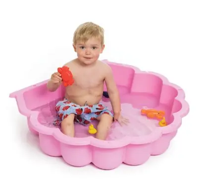 Otroški Plastični Peskovnik Shell - Roza