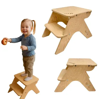 Kuhinjski Pomočnik Moon Mali - Natur Wood