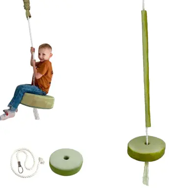 Otroška Gugalnica Oblazinjena Svetlo Zelena