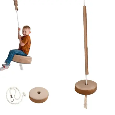 Oblazinjena otroška gugalna plošča Vrtljiva bež Barve