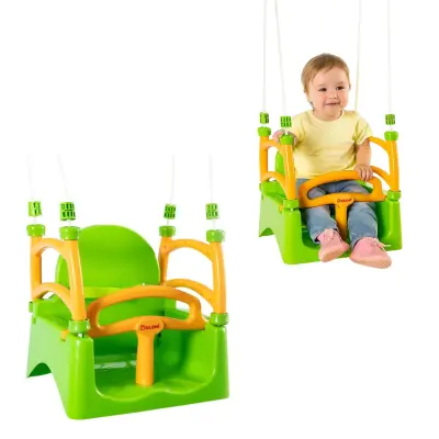 Gugalnica z naslonom za otroke Doloni - Svetlo Zelena