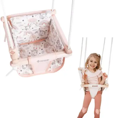 Otroška Gugalnica Junior Pastel - Roza