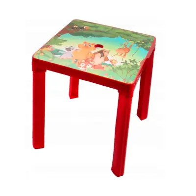 Otroška Plastična Miza Afrika - Rdeča