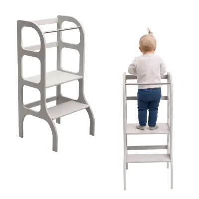 Kuhinjski Pomočnik Otroški Svetlo Sive Barve