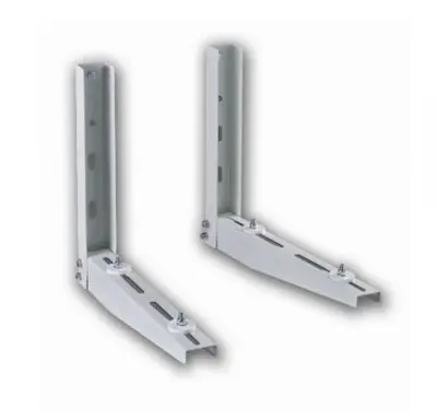 Nosilec klime zunanje enote NICCONS 600x400, pocinkano jeklo, nosilnost 180kg, nastavljiv, beli