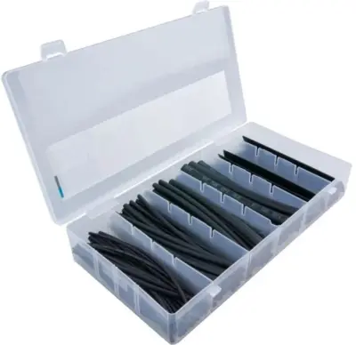 Termoskrčljive cevke v setu HST-80A, 75 kosov, 4-18mm, črne
