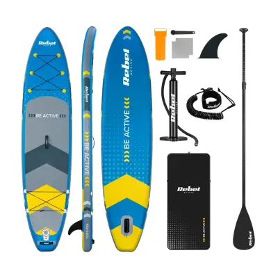 Deska SUP REBEL ACTIVE RBA-4500-BL, 350x81x15 cm, veslo, 154kg