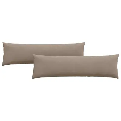 vidaXL Blazine za kavč 2 pcs Taupe 145 x 40 cm blago